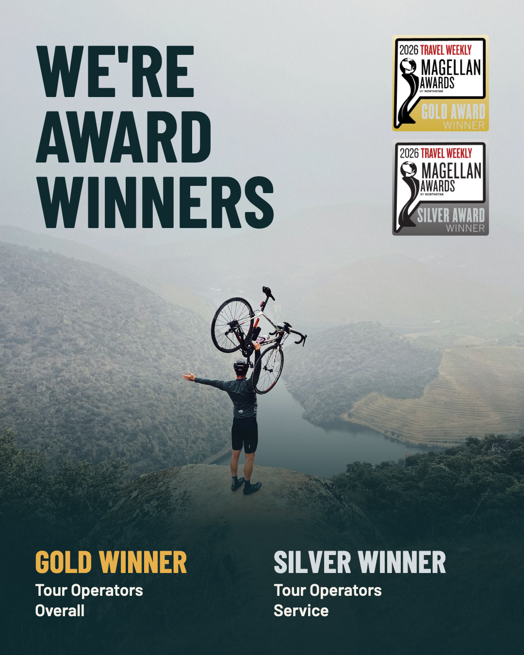 Live Love Ride - gold and silver medalist at Travel weekly magellan awards